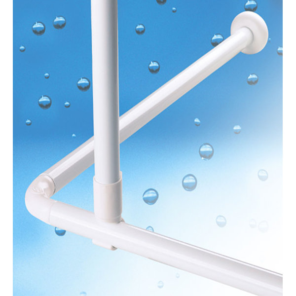 Tropik Home Metal Shower Curtain Rod Support Wayfair.co.uk